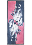THOMAS COOK LIGHTWEIGHT PRINT SCARF - NAVY/PINK
