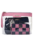THOMAS COOK COSMETIC 3 IN 1 BAG - NAVY/PINK