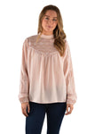 WRANGLER WOMENS VIRGO BLOUSE [SZ:10 CL:BLUSH]