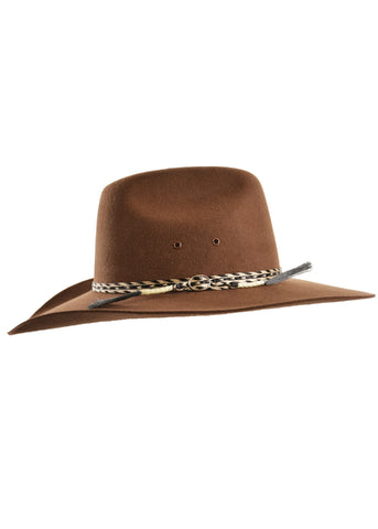 THOMAS COOK STATION WOOL FELT HAT - CHESTNUT