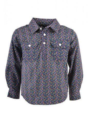 HARDSLOG KIT KIDS HALF PLACKET L/S SHIRT