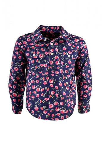 HARDSLOG HAYDEN KIDS HALF PLACKET L/S SHIRT
