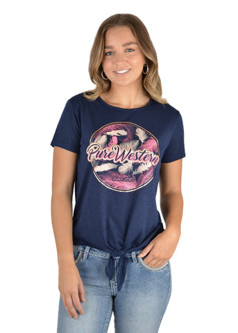 PURE WESTERN JANELLE WOMENS TEE