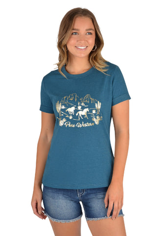 PURE WESTERN ETTA WOMENS TEE