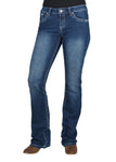 PURE WESTERN WOMENS BETTINA RELAXED RIDER JEAN [SZ:6 CL:OLD INDIGO]