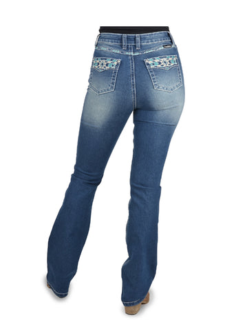 PURE WESTERN WOMENS ABBI HI-WAIST BOOTCUT JEAN