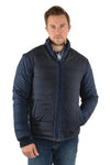 PURE WESTERN PATTERSON MENS REVERSIBLE JACKET - NAVY