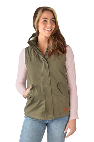 PURE WESTERN BAILEY WOMENS VEST - FOREST