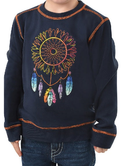 Pure Western Sunny Girls Crew - Navy