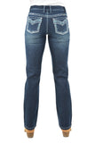 PURE WESTERN GERALDINE WOMENS 32" STRAIGHT LEG JEANS - MIDNIGHT