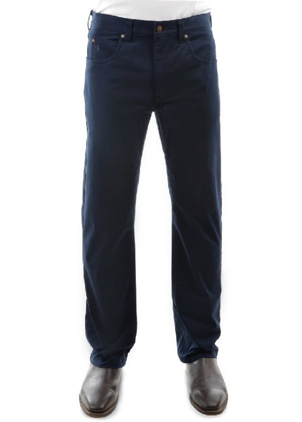 Thomas Cook Mens Coloured Wool Denim Jeans - Navy