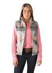 WRANGLER HARLENE WOMENS VEST - GREY/PINK