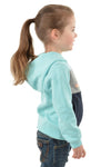 WRANGLER PATTY GIRLS PULLOVER HOODIE - MINT MARLE