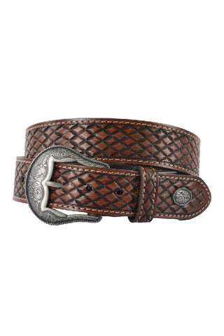 PURE WESTERN EASTON BELT - BROWN