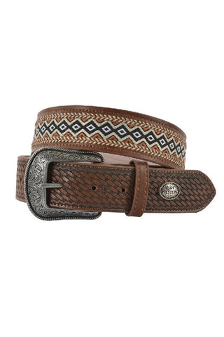 PURE WESTERN LOCKHART BELT - DARK TAN