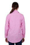 HARDSLOG LUVENIA WOMENS 1/2 PLACKET LONG SLEEVE SHIRT - PINK