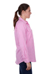 HARDSLOG LUVENIA WOMENS 1/2 PLACKET LONG SLEEVE SHIRT - PINK