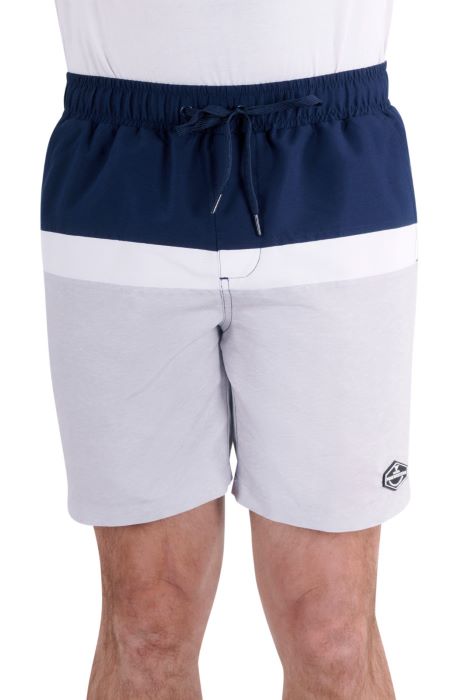 Pure Western Liam Mens Boardshorts - Navy/grey Marle