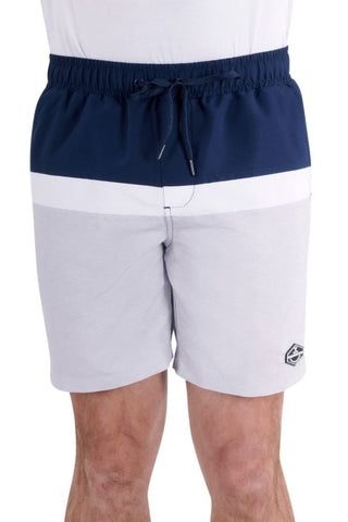 PURE WESTERN LIAM MENS BOARDSHORTS - NAVY/GREY MARLE