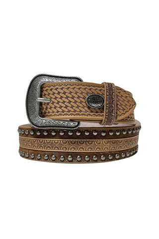 PURE WESTERN GLENN BELT - TAN