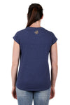 PURE WESTERN NIA WOMENS TANK - NAVY MARLE