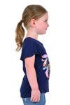 PURE WESTERN DYLAN GIRLS SHORT SLEEVE TEE - NAVY