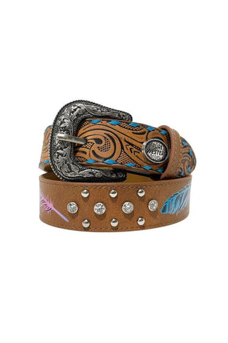 PURE WESTERN KIDS MAYLEN BELT - TAN