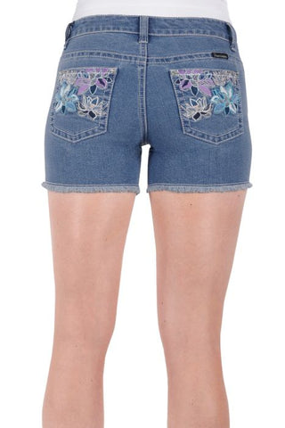 PURE WESTERN AUDREY WOMENS SHORTS - FADED BLUE