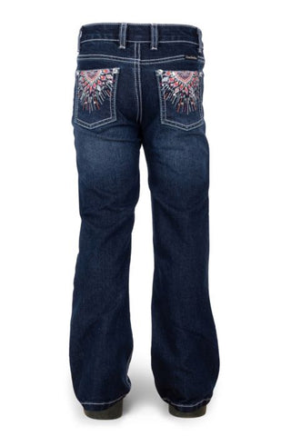 PURE WESTERN ADELINE GIRLS BOOT CUT JEANS - EVENING SKY