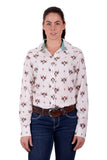 WRANGLER OFFELIA WOMENS LONG SLEEVE SHIRT - CREAM MULTI