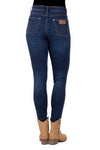 WRANGLER SIERRA WOMENS HIRISE SKINNY JEANS - OLD INDIGO