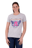WRANGLER MILA SHORT SLEEVED WOMENS TEE - WHITE MARLE