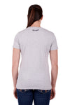 WRANGLER MILA SHORT SLEEVED WOMENS TEE - WHITE MARLE