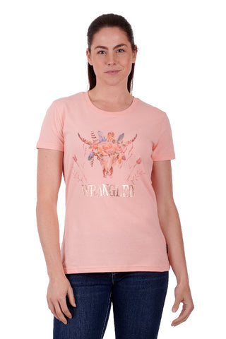 WRANGLER PAIGE WOMENS SHORT SLEEVE TEE - BLUSH