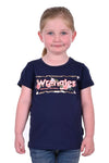 WRANGLER IRIS GIRLS SHORT SLEEVE TEE - NAVY