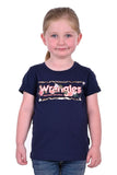 WRANGLER IRIS GIRLS SHORT SLEEVE TEE - NAVY