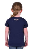 WRANGLER IRIS GIRLS SHORT SLEEVE TEE - NAVY