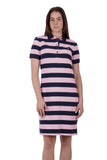 THOMAS COOK LANEY WOMENS POLO DRESS - PINK/NAVY