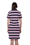 THOMAS COOK LANEY WOMENS POLO DRESS - PINK/NAVY