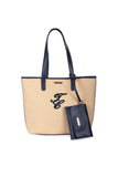 THOMAS COOK NATALIE TOTE BAG - CAMEL/NAVY