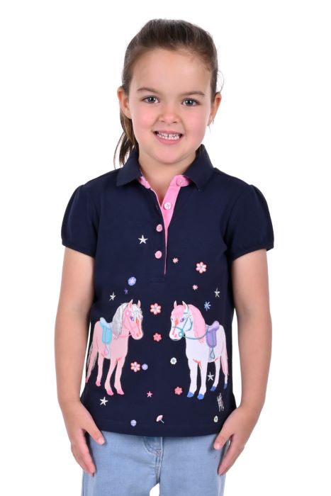 Thomas Cook Amelia Girls Short Sleeved Polo - Navy