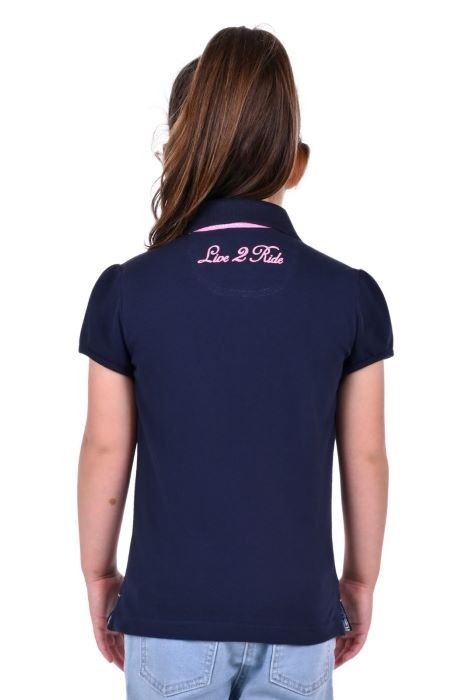 Thomas Cook Amelia Girls Short Sleeved Polo - Navy