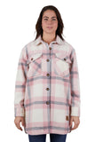 DUX-BAK WOMENS ELK OVERSHIRT - PINK [SZ:XS]