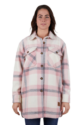 DUX-BAK WOMENS ELK OVERSHIRT - PINK [SZ:XS]