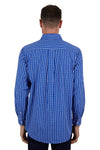 HARDSLOG TAD HALF PLACKET LONG SLEEVE MENS SHIRT - ROYAL [SZ:XS]