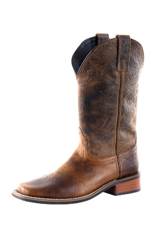 PURE WESTERN DALLAS WOMENS BOOTS - PECAN/CHOCOLATE [SZ:6]