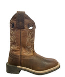 PURE WESTERN CHILDRENS LINCOLN BOOTS - BROWN/TAN [SZ:J10]