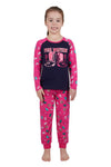 PURE WESTERN GIRLS BOOTS PJS - PINK/NAVY [SZ:8]