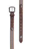 PURE WESTERN KIDS MILLER BELT - DARK TAN [SZ:XS]