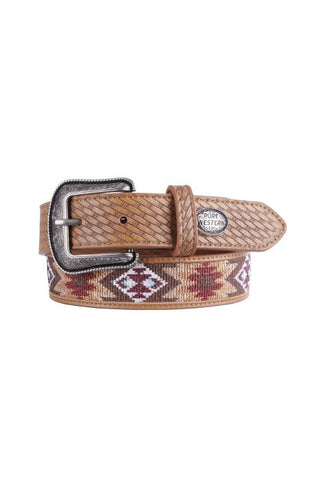 PURE WESTERN KIDS SASHA BELT - TAN [SZ:XS]